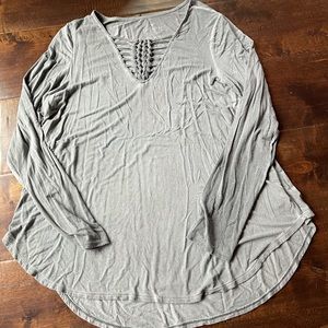Super Soft and Cozy Grey American Eagle Top